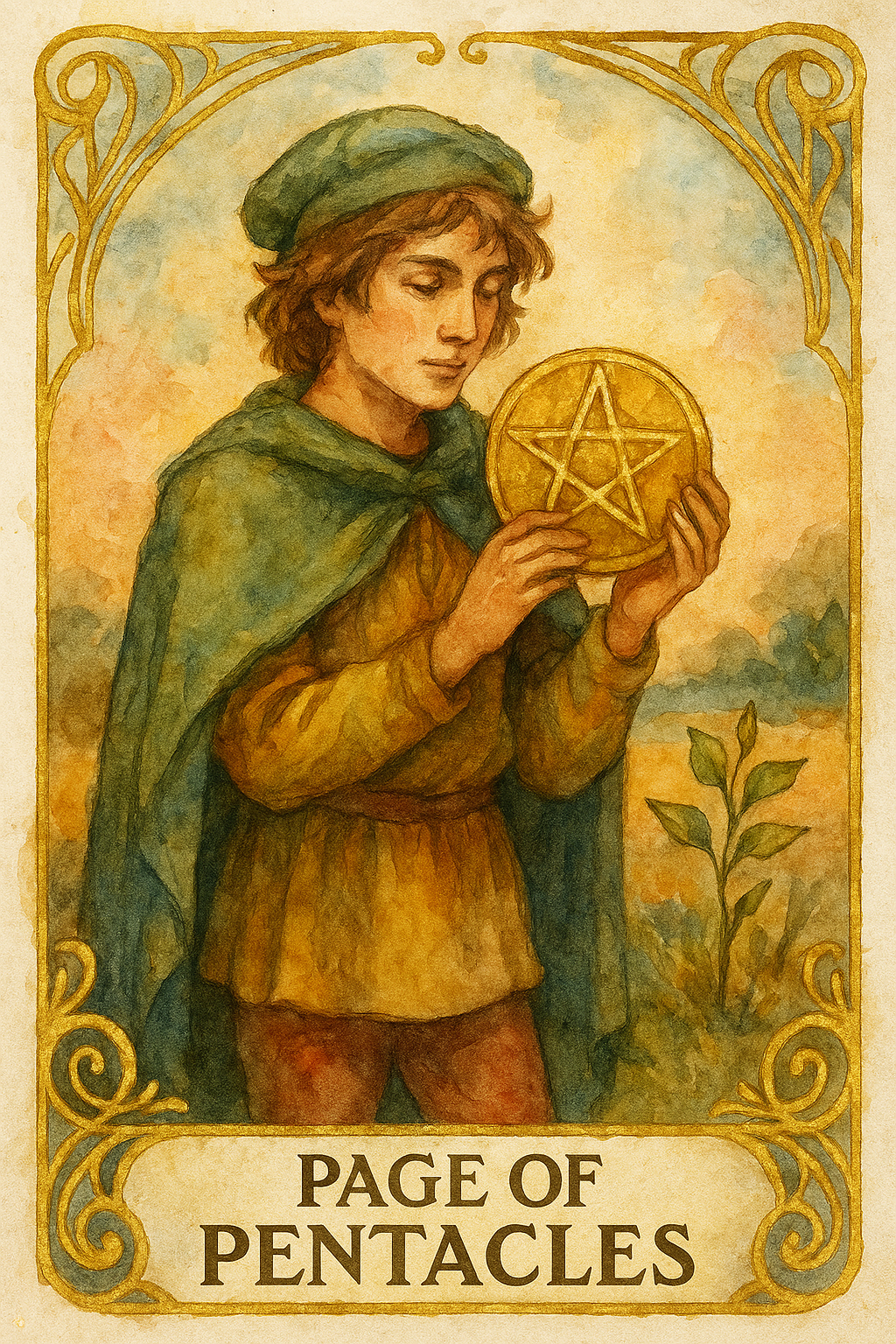 Page of Pentacles Tarot Card